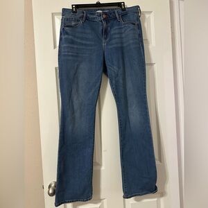 Old Navy kicker boot cut blue jeans